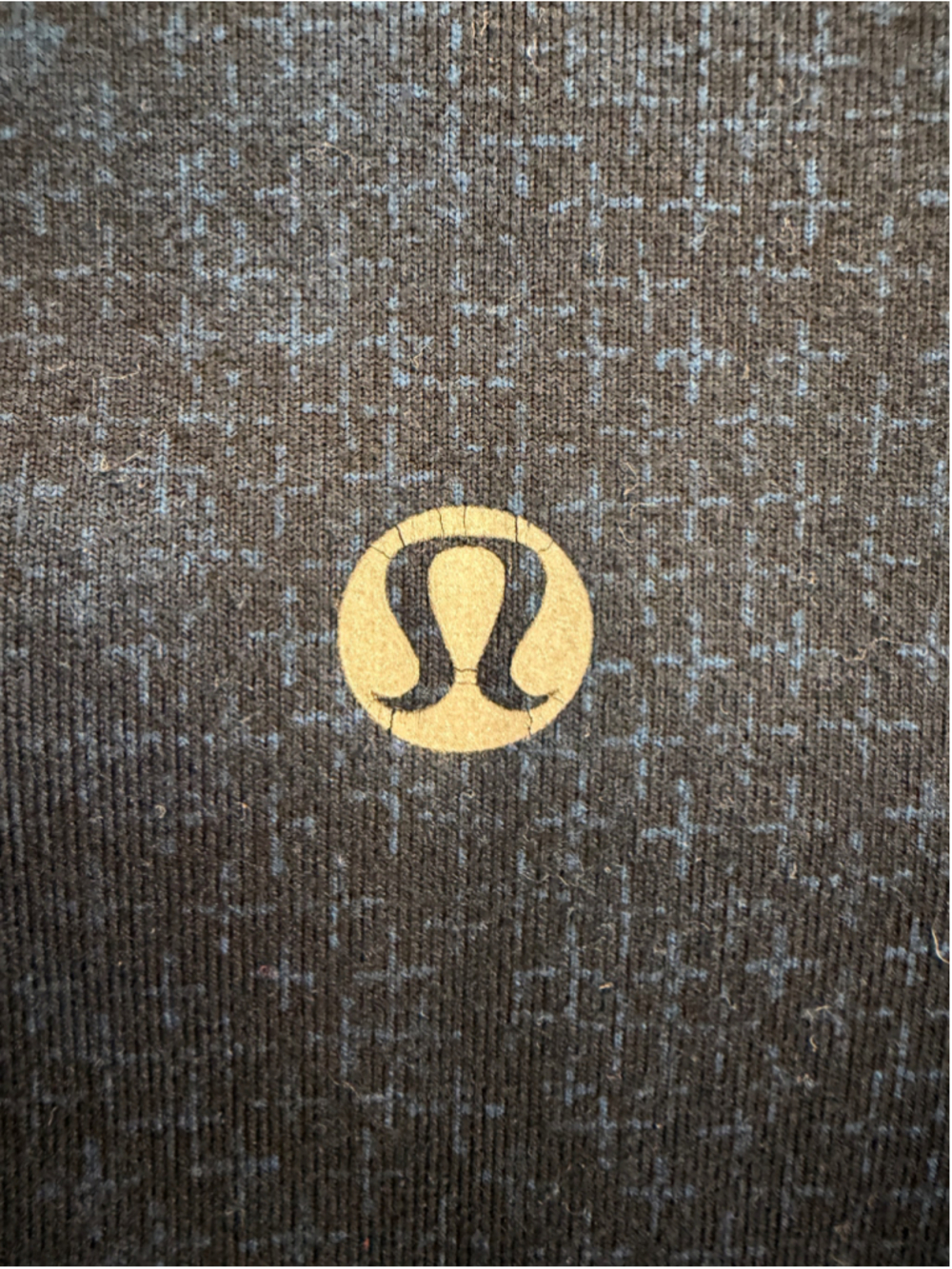 Lululemon Blue Textured Jacquard High-Rise Lined Leggings - Size 12 - EUC - Picture 3 of 3